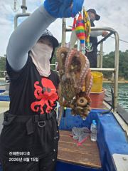 [진해] [진해문어낚시] 오늘도 굵직굵직 돌문어 쭉쭉올려주시며 찐한 손맛… 사진