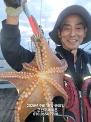 18일 주간문어 좋아요~덩치급문어들~실시간~ 군산낚시프라자 포세이돈호 사진