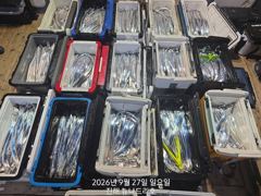 내만 갈치 전원 쿨러 만쿨!! 여유분 미끼 전부 소진하고~~(오늘 예약 가능)