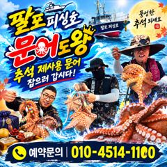 [사천] 삼천포 팔포피싱호 문어 출조 하실분 예약받습니다