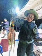 돌문어 사냥 망테기그득~바다보며 힐링~