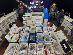 9일 입항, 내만갈치 루어는 1타1피 , 쿨러는 넘쳐요. 일요일부터 예약가능.